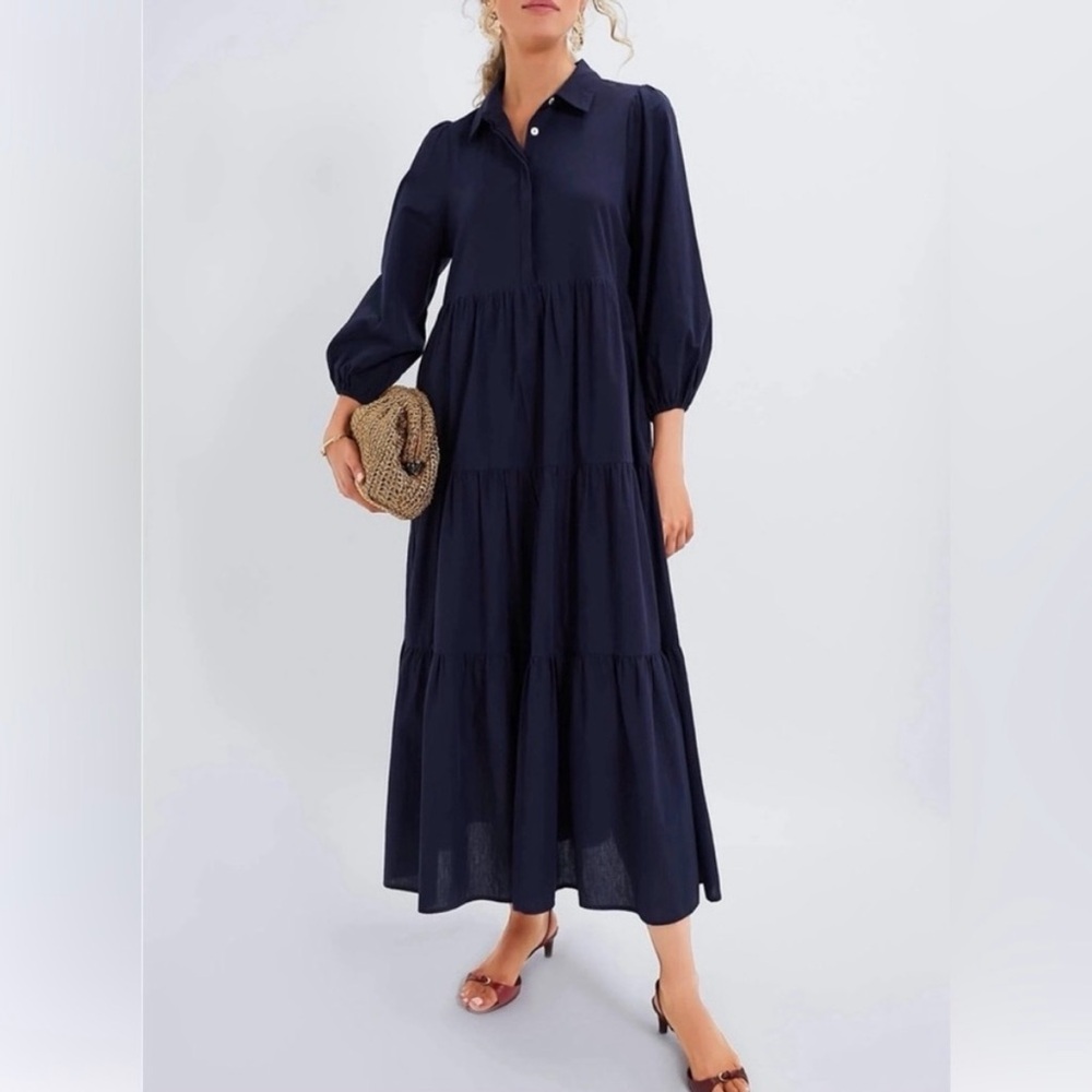 Pomander Place Navy Mabel Dress - Small *NWT*